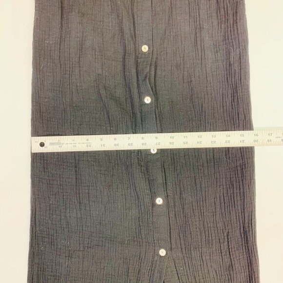 J.Nna‎ Women's Crepe Button Down Square Neck Sleeveless Maxi Dress Size M - Picture 11 of 12